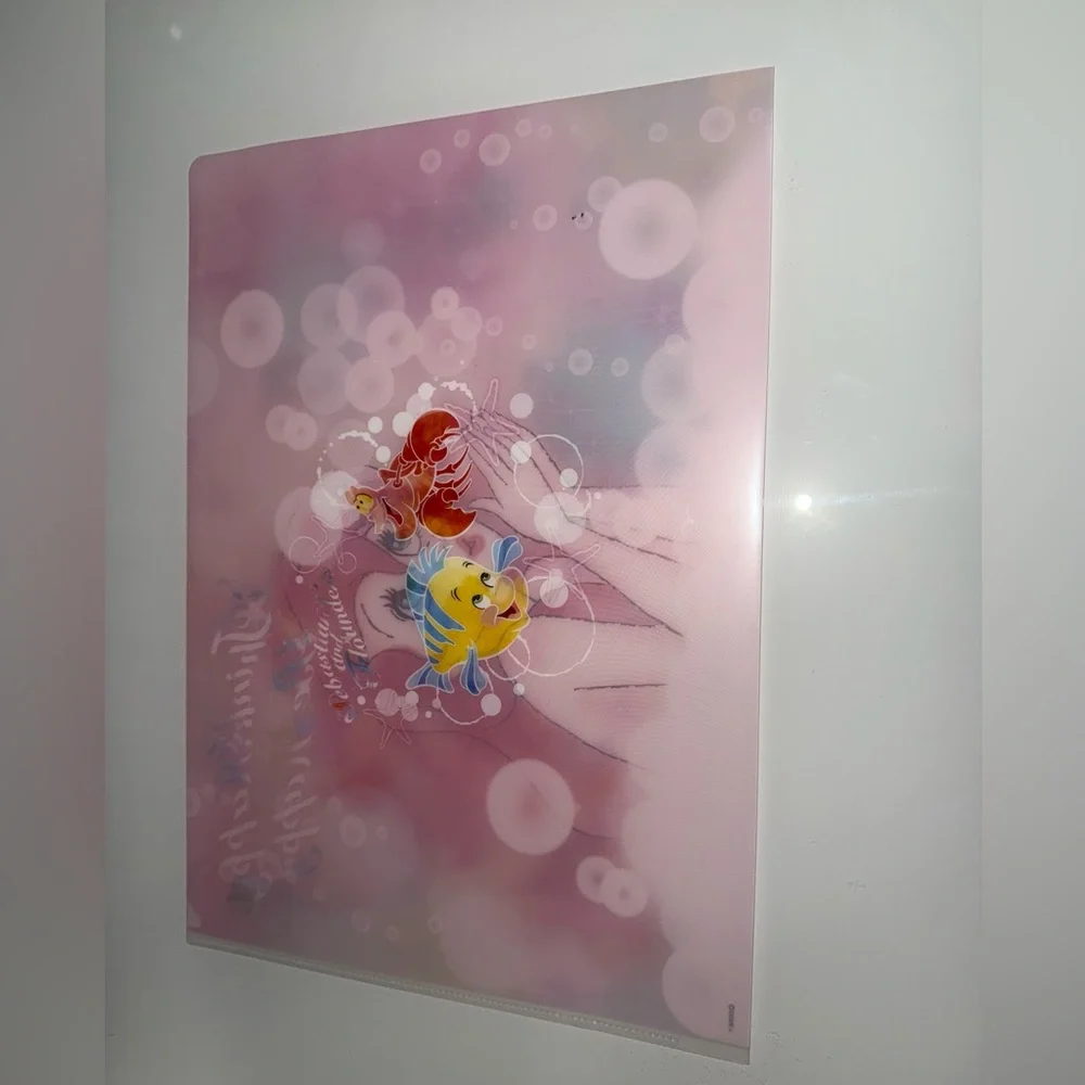 Disney Japan Clear File Folders: The Little Mermaid 2018 Ariel Flounder Set of 4